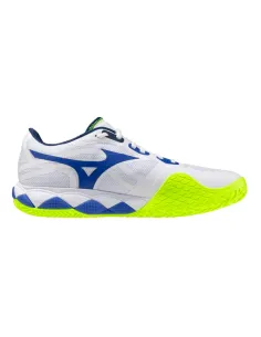 Tênis Mizuno Wave Enforce Tour 2 Clay Branco Azul | Sapatos de pade...