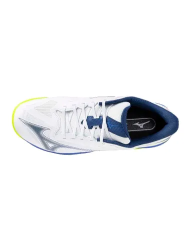 Mizuno Wave Exceed Court Clay Weiß Blau Schuhe | Padelschuhe für He...