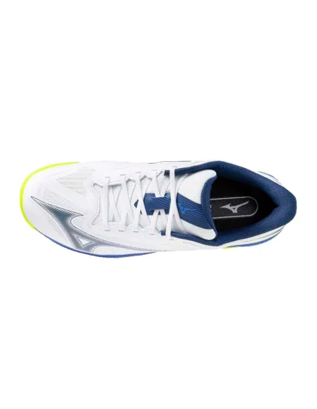 Tênis Mizuno Wave Exceed Court Clay Branco e Azul | Sapatos de pade...