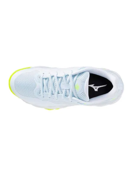 Tênis Mizuno Wave Enforce Court Clay Azul Fluorescente Claro Femini...