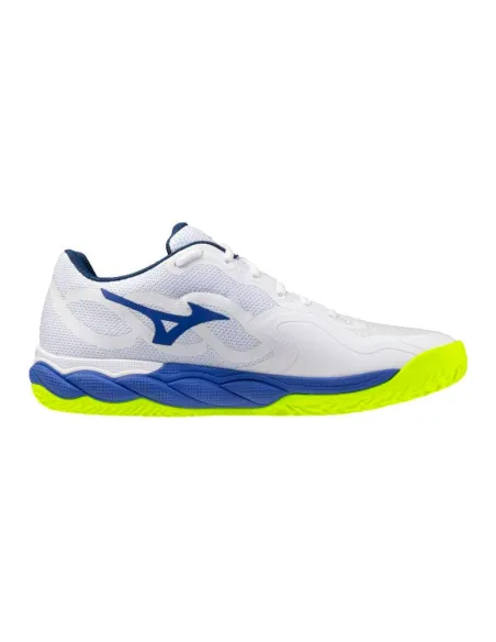 Tênis Mizuno Wave Enforce Court Clay Branco e Azul | Sapatos de pad...