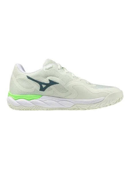 Tênis de Padel Mizuno Wave Enforce Court Branco Fluorescente Femini...