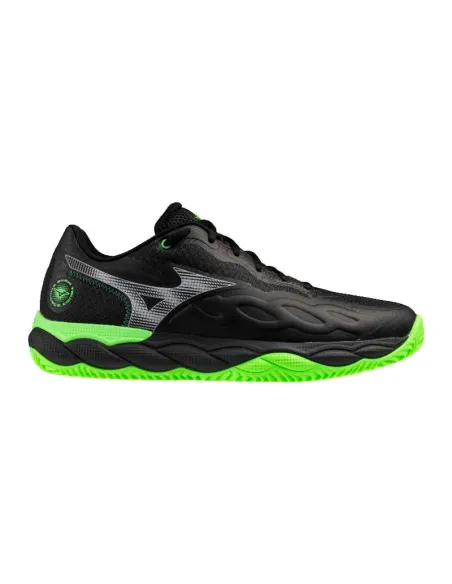 Chaussures de padel Mizuno Wave Enforce Court noires et vertes | Ch...