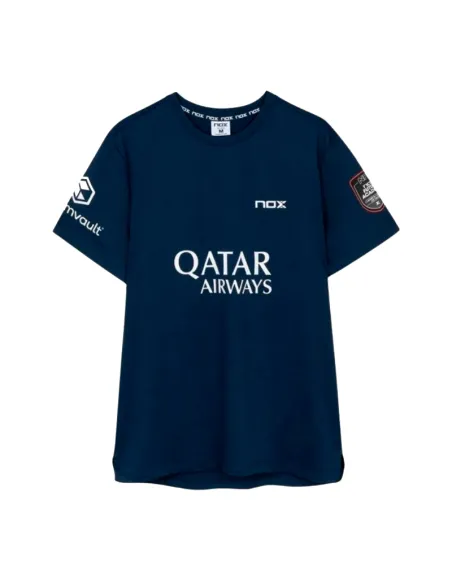 T-shirt sponsorisé par Nox Agustin Tapia AT10 Bleu foncé 2026 | Vêt...