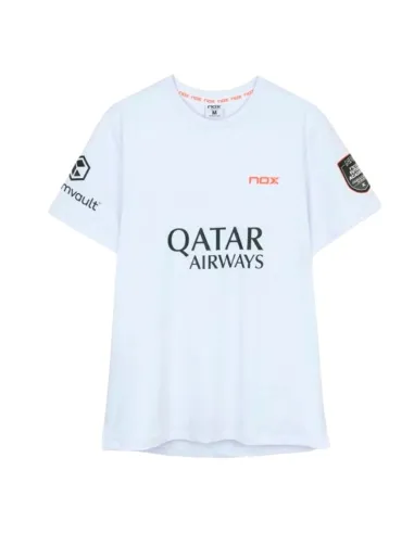 T-shirt sponsorisé par Nox Agustin Tapia AT10 Blanc 2026 | Vêtement...