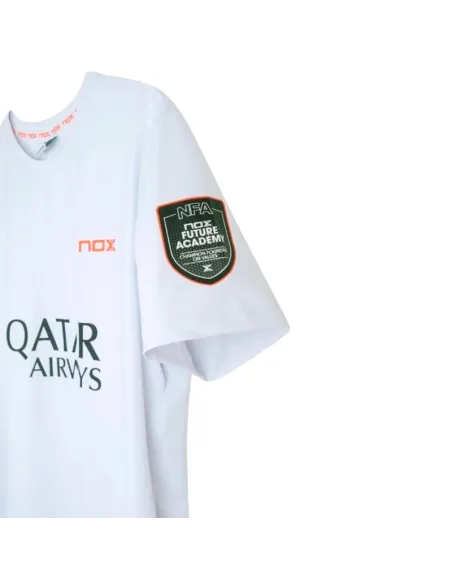 Nox Agustin Tapia Sponsors T-shirt AT10 White 2026 | Men's padel cl...