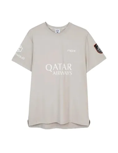 Nox Agustin Tapia Sponsors T-Shirt AT10 Light Grey 2026 | Men's pad...