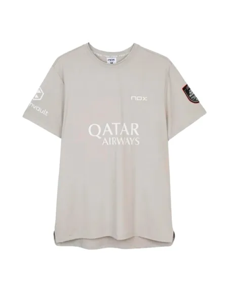 Camiseta Nox Agustin Tapia Patrocinadora AT10 Cinza Claro 2026 | Ro...