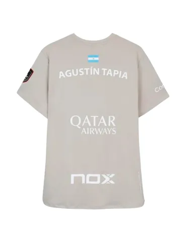 Camiseta Nox Agustin Tapia Patrocinadora AT10 Cinza Claro 2026 | Ro...