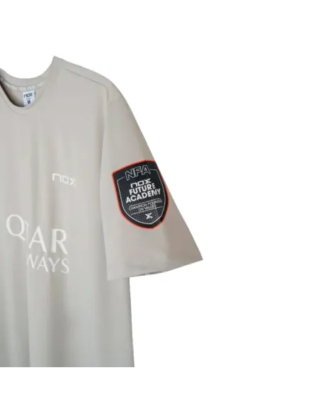 Camiseta Nox Agustin Tapia Patrocinadora AT10 Cinza Claro 2026 | Ro...