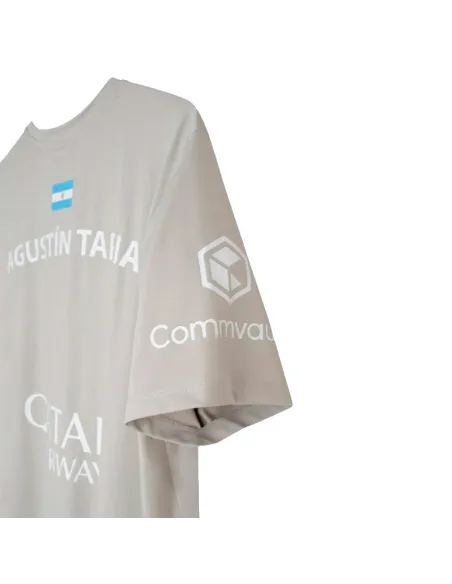 Nox Agustin Tapia Sponsors T-Shirt AT10 Light Grey 2026 | Men's pad...