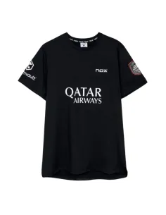 T-shirt noir AT10 2026 de Nox Agustin Tapia | Vêtements de padel po...