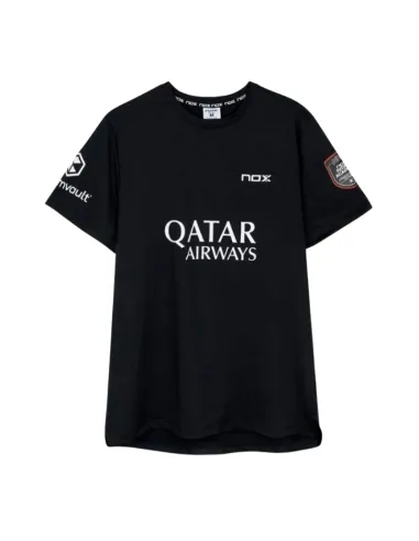 Nox Agustin Tapia sponsert AT10 Black 2026 T-Shirt | Padel-Bekleidu...