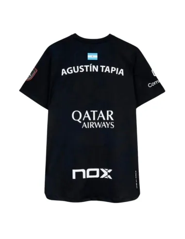 Nox Agustin Tapia Sponsors AT10 Black 2026 T-shirt | Men's padel cl...