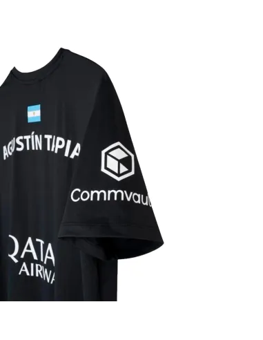 T-shirt noir AT10 2026 de Nox Agustin Tapia | Vêtements de padel po...