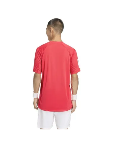 T-shirt Adidas Club 3 Stripes Rubi | vêtements de pagaie