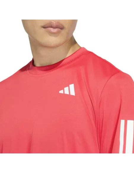 T-shirt Adidas Club 3 Stripes Ruby | vestiti da pagaia