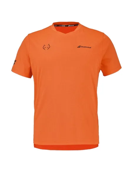 T-shirt orange à col rond Babolat Juan Lebron | vêtements de pagaie