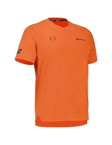 T-shirt orange à col rond Babolat Juan Lebron | vêtements de pagaie