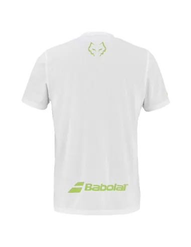 Babolat Juan Lebron Rundhals-T-Shirt, weiß | Paddelkleidung