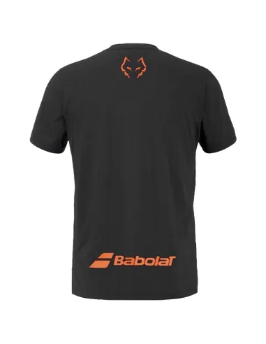T-shirt girocollo Babolat Juan Lebron nera | vestiti da pagaia