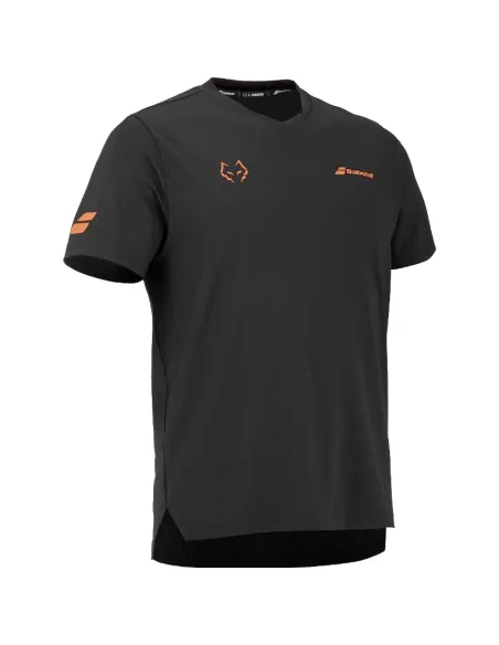 T-shirt Babolat Juan Lebron noir à col rond | vêtements de pagaie