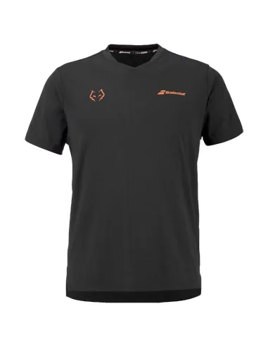 T-shirt girocollo Babolat Juan Lebron nera | vestiti da pagaia