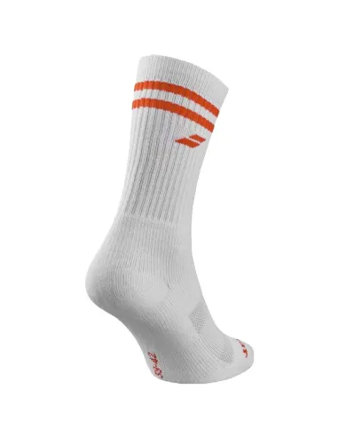 Chaussettes Babolat Team blanches et rouges (1 paire) | Chaussettes