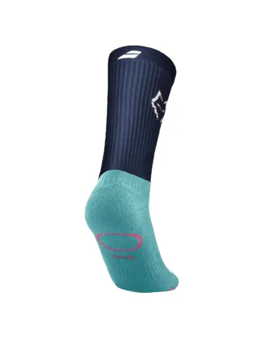 Chaussettes mi-mollet Babolat Juan Lebron bleu foncé (1 paire) | Ch...