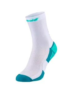 Meias Babolat Padel Mid Pant Brancas e Verdes (1 par) | Meias