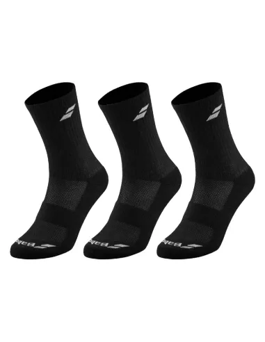 Calcetines Babolat Medio Negro 3 Pares | Socks