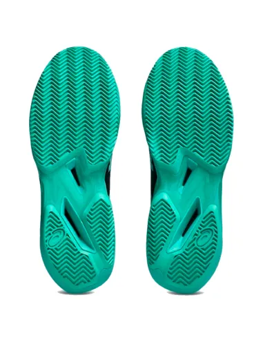 Asics Solution Speed FF 4 Clay Black Green Padel Shoes | Padel-Schuhe