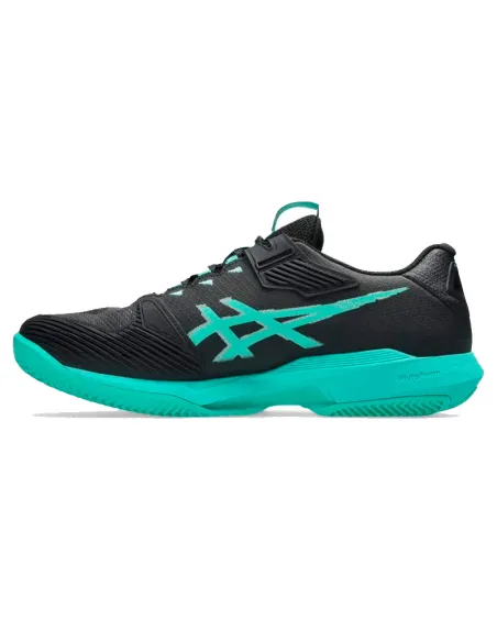 Asics Solution Speed FF 4 Clay Black Green Padel Shoes | Padel-Schuhe
