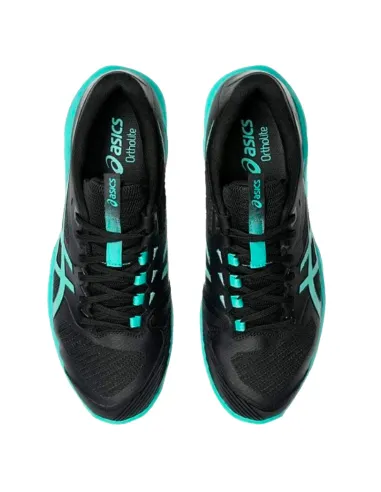 Asics Solution Speed FF 4 Clay Black Green Padel Shoes | Padel-Schuhe