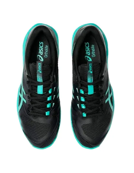 Zapatillas de Pádel de Pádel Asics Solution Speed FF 4 Clay Negro Verde