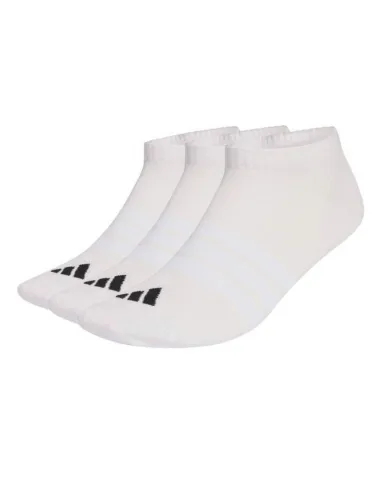 Chaussettes basses Adidas Essentials blanches, lot de 3 paires | Ch...