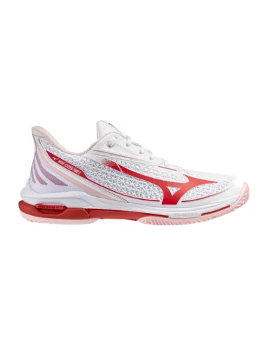Zapatillas Mizuno Wave Exceed Tour 7 Clay Blanco Rojo Mujer | Padel...