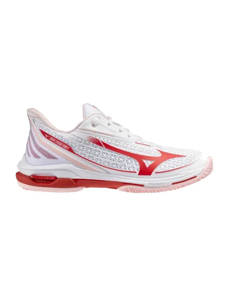 Chaussures pour femmes Mizuno Wave Exceed Tour 7 Clay White Red | C...