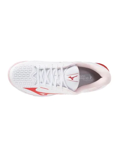 Mizuno Wave Exceed Tour 7 Clay White Red Damenschuhe | Padel-Schuhe