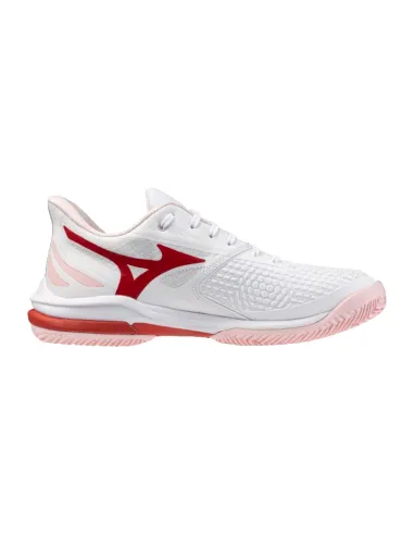 Chaussures pour femmes Mizuno Wave Exceed Tour 7 Clay White Red | C...
