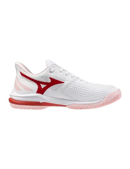 Mizuno Wave Exceed Tour 7 Clay White Red Damenschuhe | Padel-Schuhe