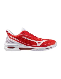 Mizuno Wave Exceed Tour 7 Clay Red White Shoes | Padel Sneakers Pad...