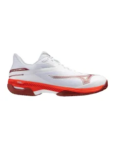 Zapatillas Mizuno Wave Exceed Court Clay Blanco Rojo