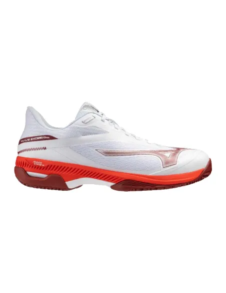 Zapatillas Mizuno Wave Exceed Court Clay Blanco Rojo | Chaussures d...