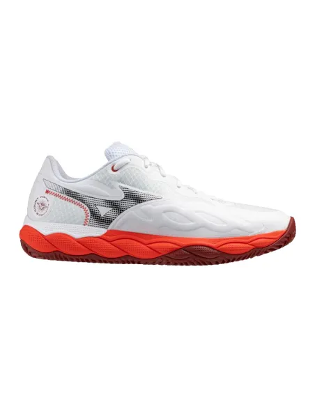 Zapatillas Mizuno Wave Enforce Court Clay Blanco Rojo | Padel-Schuhe