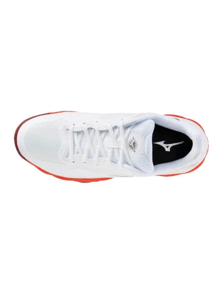 Mizuno Wave Enforce Court Clay White Red Schuhe | Padel-Schuhe