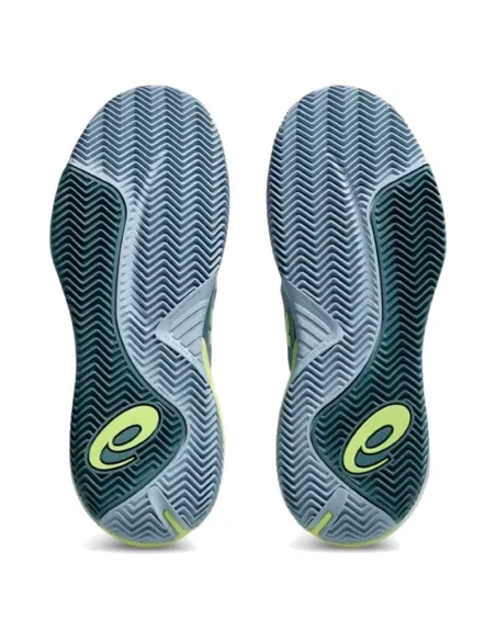 Asics Gel Resolution X Clay Shoes Grey Pistachio Green | Padel Snea...
