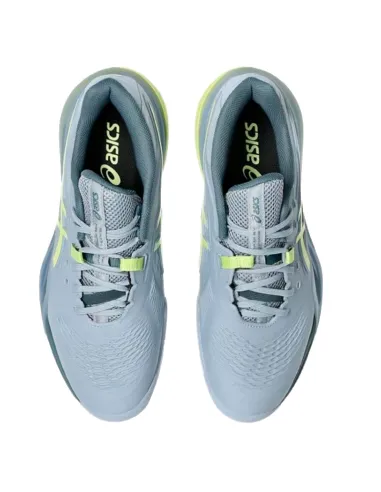 Tênis Asics Gel Resolution X Clay Cinza Pistache Verde | Padel Tênis