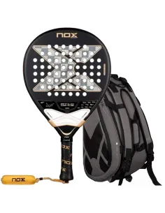 Conjunto de raquetes de padel Nox AT10 Genius em alumínio 18K + bol...