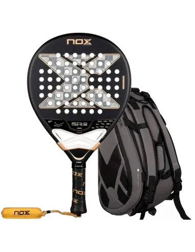 Conjunto de raquetes de padel Nox AT10 Genius em alumínio 18K + bol...